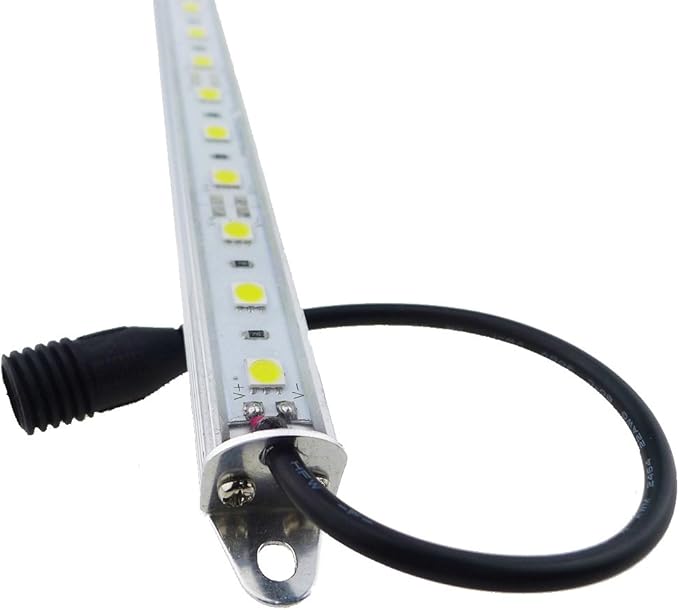 12" Blue 460nm LED Aquarium Fish Tank Light 18LEDs 5050 - Waterproof IP67 Aluminum Lighting 12V DC Grow Bar Light