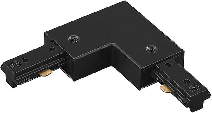 WAC Lighting, H Track Left L Connector in Black