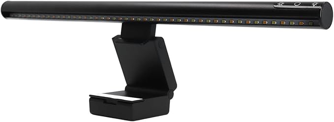 Monitor Light Bar Eye Caring USB Powered Computer Screen Light with 5 Color Temperatures & 3 Dimming Levels, Adjustable Clip for Flat and Curved Monitors up to 2 Inches (300SA)