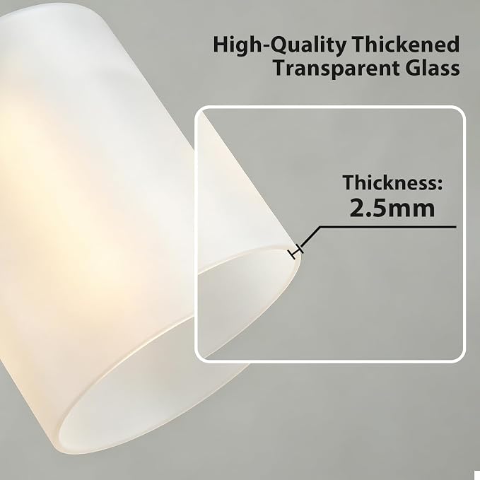 IZORRO Modern Bathroom Light Fixtures, 8 Light Oil-Rubbed Bronze Vanity Lights, Bathroom Lighting Fixtures Over Mirror with White Glass for Living Room Cabinet Bedroom