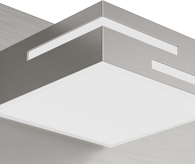 LED Modern Bathroom Vanity Light Fixtures, 5-Light 34-inch Dimmable Brushed Nickel Vanity Lights for Bathroom Lighting Fixtures Over Mirror, with 350° Rotatable Acrylic Heads (Cool White 6000K)