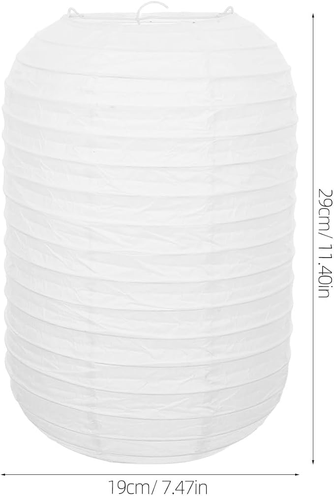 Uonlytech 2Pcs Wedding Decor Japanese Lantern Lamp : White Lanterns for Indoor Outdoor Home Yard Ramen Restaurant Decoration Mushroom Decor