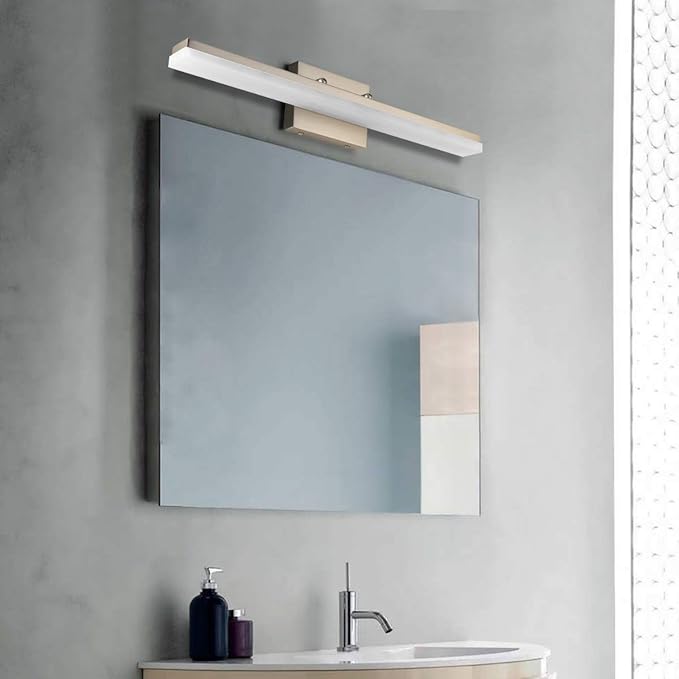 mirrea 24in Modern LED Vanity Light for Bathroom Lighting Dimmable 24w Brushed Nickel (Cold White 5000K)