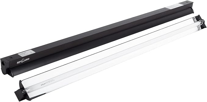 REPTI ZOO T5 HO UVB Lighting Combo Kit, Terrarium Hood Comes with Desert 10.0 UVB T5 Lamp (39W)