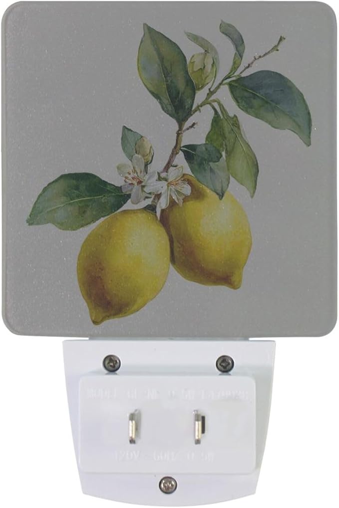 Lemon Yellow Night Light Dusk to Dawn Sensor LED Night Dimmable Nightlight Lights Plug into Wall for Living Room