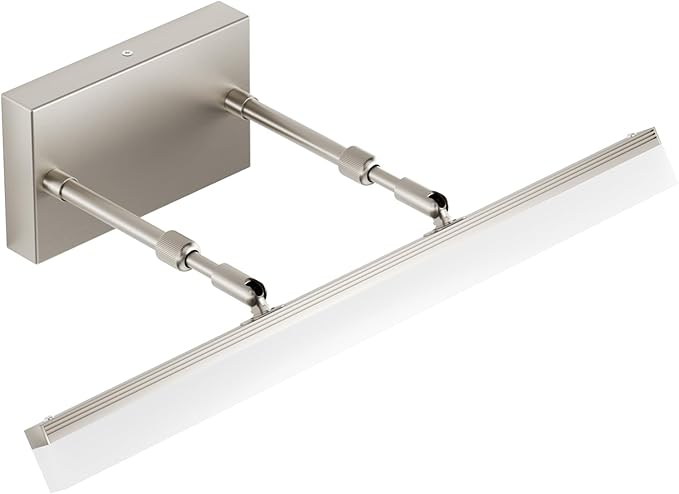 Aipsun Brushed Nickel Vanity Light Adjustable 20 inch Modern LED Bathroom Light Fixtures Over Mirror Rotatable Vanity Lighting 5500K