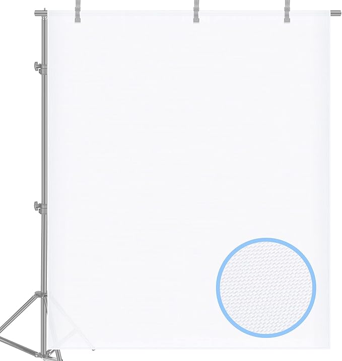 Neewer 2 Yard x 60 Inch/1.8M x 1.5M Polyester White Seamless Diffusion Fabric for Photography Softbox,Light Tent and Lighting Light Modifier