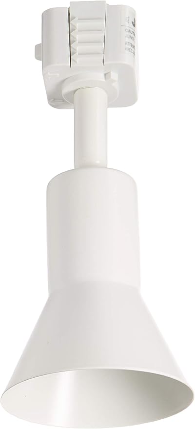 Juno Lighting R715 WH Contemporary Trac-Lites Flared Track Head, White