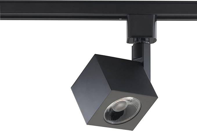 Satco Nuvo TH464 One Light Track Head, Black, 2.75x2.38x2.38
