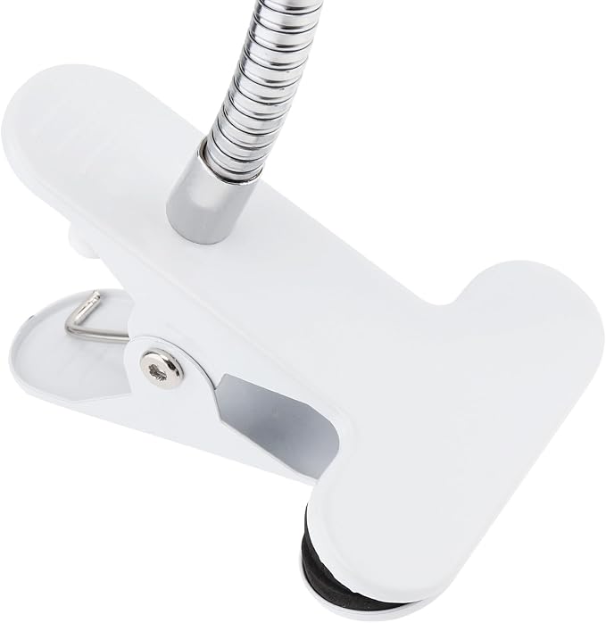 RTNLIT E26/E27 Clip Desk Lamp Holder, Clamp Lamp Fixture with On/Off Switch | Flexible Gooseneck Light Bulb Socket for Reptiles, Aquarium, Desk, Grow Light, 4.1Ft Cable