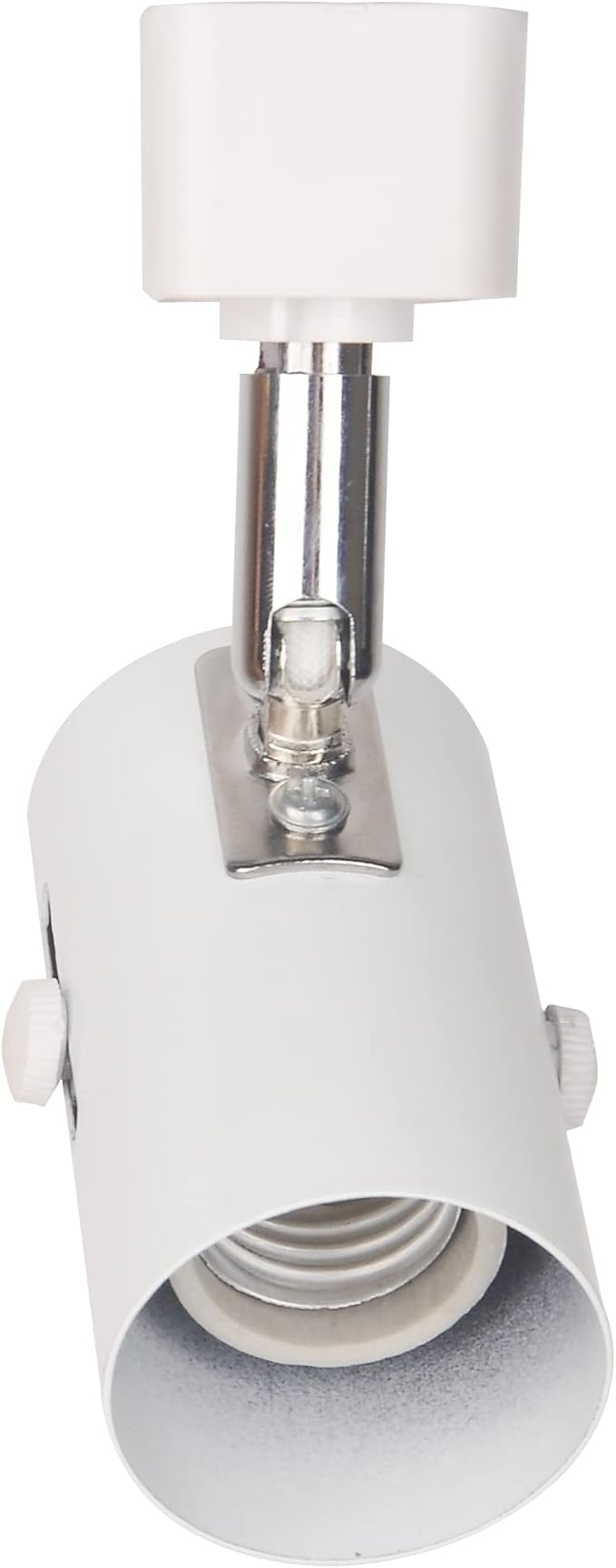 White line Voltage Track Lighting Heads E26 H Type(no Bulb), ETL Listed,4Pack