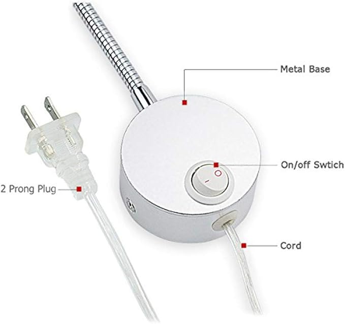 Wall Mounted Reading Light,Plug in Wall Light Wall Mount Lamp,Wall Reading Light Flexible Light Wall Light Adjustable Angle(5W, Warm White)