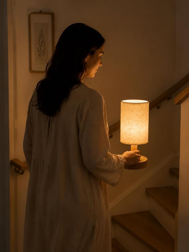 Rechargeable Cordless Table Lamp – 4000mAh Battery Bedside Lamp, Mini Touch Control Dimmable LED Light with 3 Color Modes, Portable Night Light for Bedroom, Dorm, Living Room, Desk, Sofa Side