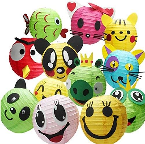 12Pcs 6 Inch White Paper Lanterns Decorative Chinese, Japanese Hanging Round Paper Lanterns Lamp for Birthday, Wedding, Christmas, Bridal, Home Decor, Party Decoration