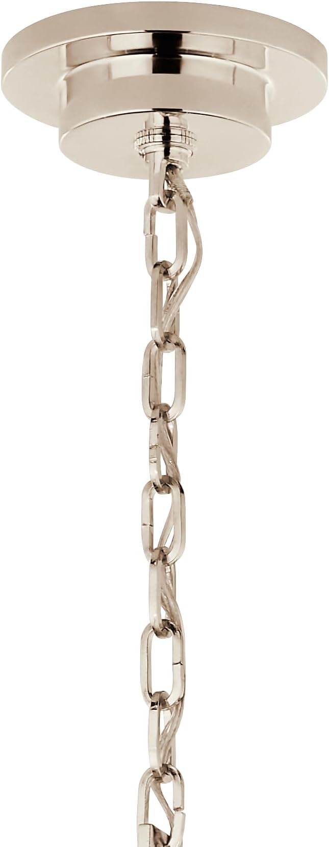 KICHLER Carrick 8-Light Chandelier, Updated Traditional Light in Polished Nickel, Sloped Ceiling Compatible, for Dining Room, Office, Foyer or Bedroom (23.7" x 40.75"), 52706PN