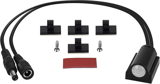 Motion Sensor Cabinet LED Lighting Kit. Plug in. Perfect to Work as Motion Activated Lighting for Under Cabinets Closets Wardrobe Hallway Stair Beds Garage Kitchen. 3-Light-Bar. Warm White 3000K