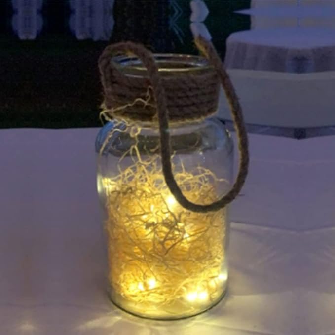 Non-Blinking Water Proof LED Mini Light Light up Paper Lanterns,Balloons,or Vase for Birthday Party or Wedding Decoration (Warm White, Pack of 24)