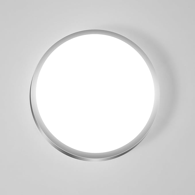 hepside 2PACK Flush Mount LED Ceiling Light Fixture 5CCT 7Inch 15W & 100W Equivalent Closet Light Fixture,Small Round Slim Surface Ceiling Lamp for Hallway,Bathroom,Bedroom,Kitchen,Interior