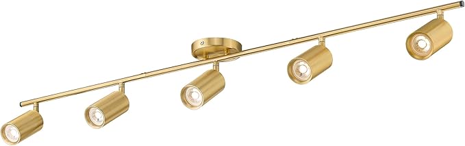 FEMILA Modern Ceiling Track Lighting, 43" Track Light Fixture, 3000K LED Bulbs Included, 4FS84TL-5 BG