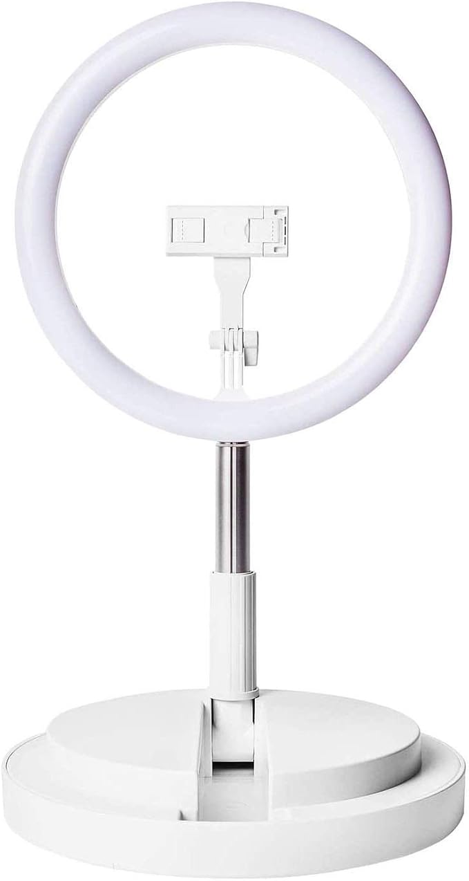 Superstar Slim - 11in Foldable Ring Light with Stand and Phone Holder | Portable for Easy Transport | 3 Adjustable Light Modes | Perfect for Videos, Stories, TikTok