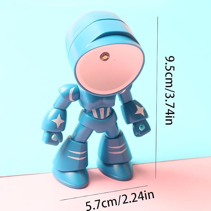 2Pcs Mini Night Light – Lonely Robot Design, LED Cartoon Cute Robot Light, Companion Table Light for Halloween, Christmas, Thanksgiving