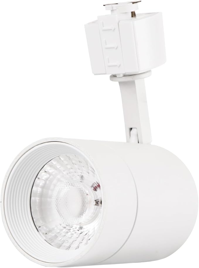 FLSNT LED Cylinder Track Lighting Heads for 2-Wire-1 Compatible Juno Track, 12W (75W Equiv.) Dimmable 24° Spotlight LED Track Light Head, CRI90, 800LM, 3000K Soft White, White