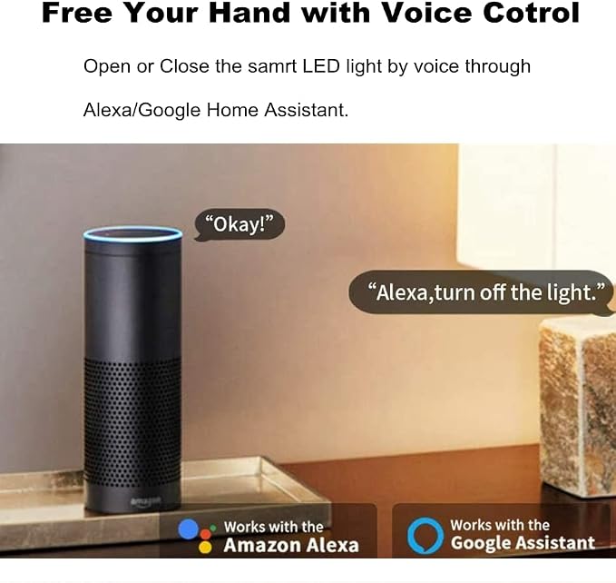 Smart Light Bulb KL110, WiFi LED Magic Home Smart Light Bulb APP Work with Alexa & Google Assistant, E26 A19 Dimmable, 2.4Ghz, No Hub Required, 800LM Soft White 2700K, 9W Colorful Changing Lamp