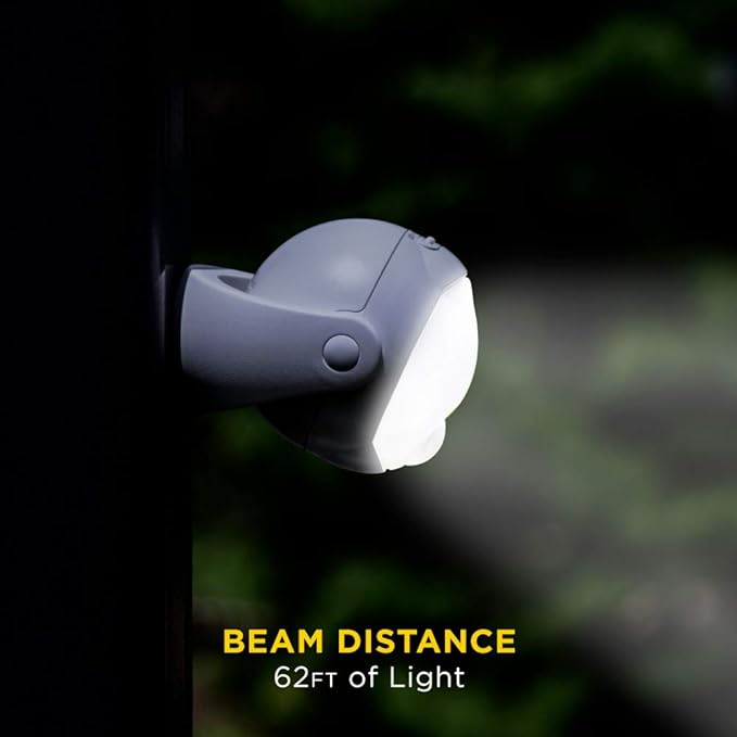 Lumenology Portable LED Motion Sensor Light Provides 148 Lumens with a 13 ft Detectable Range and Flexible Tripod Base with Magnetic Option – Indoor/Outdoor (White)