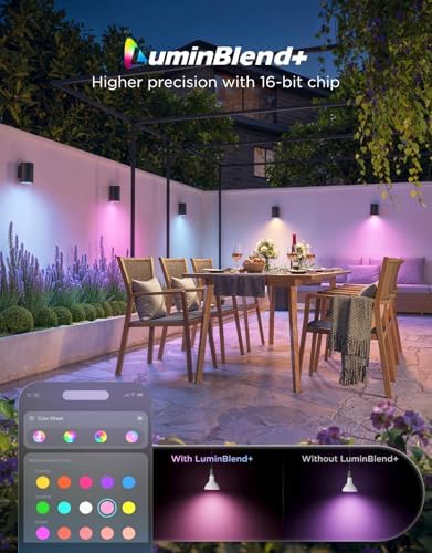 Govee Smart Light Bulbs A19 4 Pack PAR38 Smart Bulbs,1300Lm Outdoor Flood Light Bulb 2 Pack