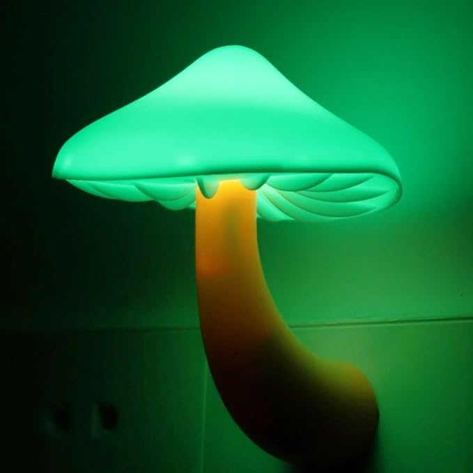 AUSAYE Led Nigh Light,Plug in Nightlight, Dusk to Dawn Sensor Automatic On and Off Night Lights Green