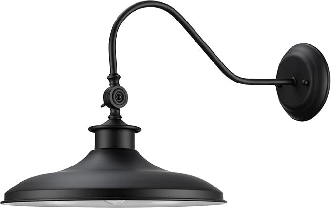 Globe Electric 44095 Aedan 1-Light Swivel Wall Sconce, Black Finish