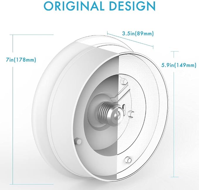 Lightdot 4 Pack 7” Modern LED Ceiling Light with Pull Chain 12W 4000K, 1300lm, 125W E26 Bulb Replacement, Energy Saving Flush Mount Lighting for Closets/Bedroom/Corridor