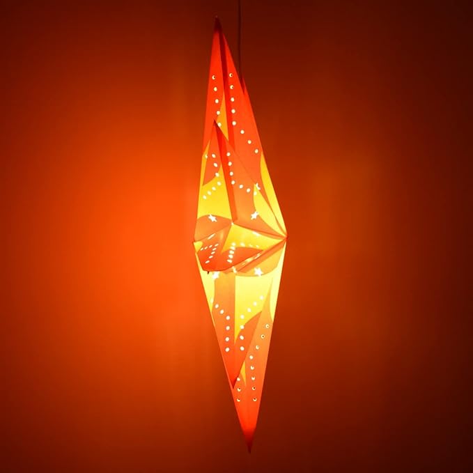 Surya 9 Pointed Paper Star Lights with 12 Foot Power Cord Included