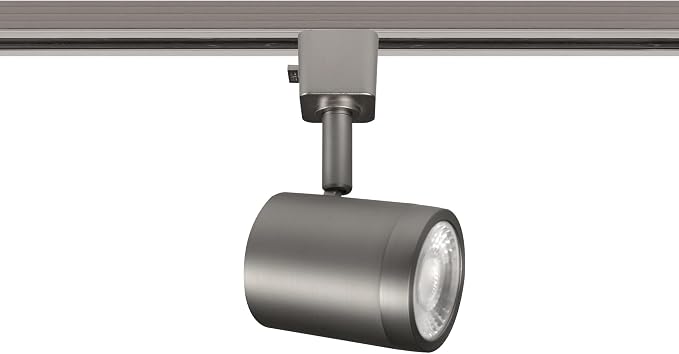 WAC Lighting Charge 8010 LED Adjustable Track Head 5-CCT Selectable 9W 865 Lumens Fully Dimmable in Brushed Nickel for H-Style 3 Wire Track