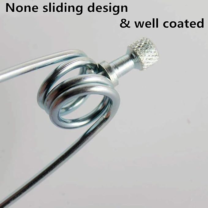 Pack of 2 Adjustable Heat Lamp Clip Stand Fixture for Reptile Heat Lamp, Flexible Reptile Dome Clamp Lamp Holder for Ceramic Heat Emitter & Reptiles Baking Heat Lamp Bulb