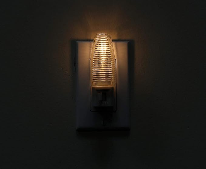 Kingman Night Light Wall Plug in with On/Off Switch Warm White UL Listed, 120V 4W (2 Pack)