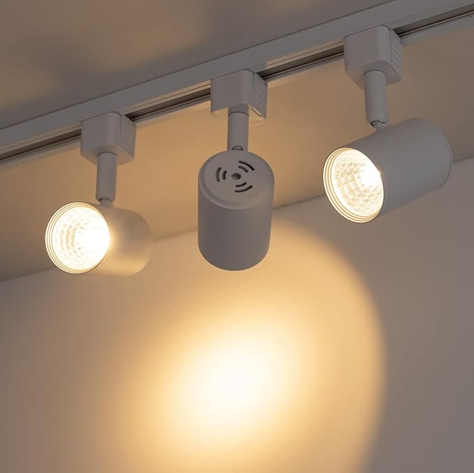 mirrea LED Track Lighting Heads Compatible with Single Circuit J Type Track Lighting Rail Ceiling Spotlight for Accent Task Wall Art Exhibition Lighting 6.5W 24° White Pack of 6 (3000K Warm White)