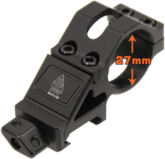 UTG Angled Offset Low Profile Ring Mount for Light Devices