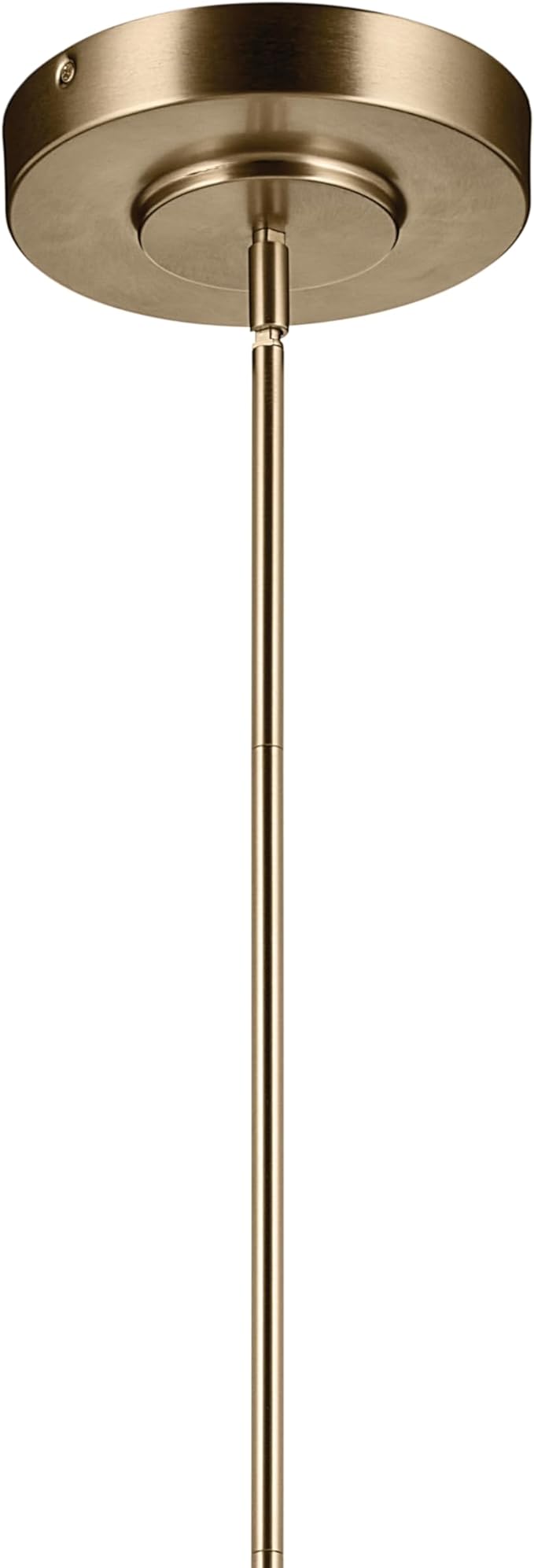 Kichler Riven LED 12-Light Chandelier with Clear Fluted Glass in Champagne Bronze, Sloped Ceiling Compatible, for Kitchen or Dining Room (17" x 33"), 52752CPZLED