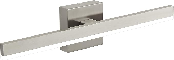 Nickel Bathroom Vanity Light Fixture 23.6'' 20W Dimmable 5CCT LED Hardwired | Bathroom Light Fixture Over Mirror, Bathroom Wall Sconce, Rust-resistant, ETL Certificated, 2700K/3000K/3500K/4000K/5000K