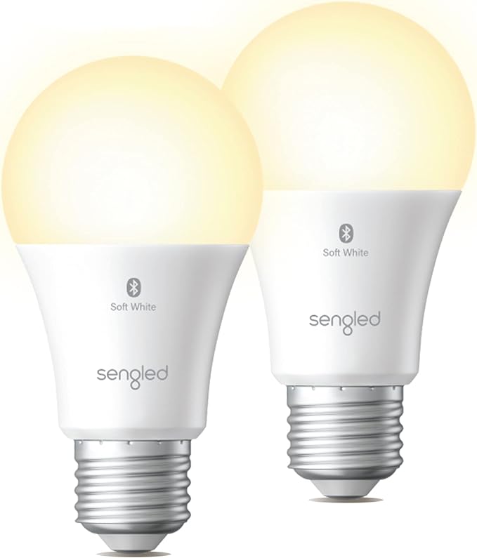 Sengled Alexa Light Bulbs 100W Equivalent, Smart Light Bulbs 1500 LM Bluetooth Mesh, Smart Bulbs That Work with Alexa Only, High Brightness, Soft White A19 2700K Dimmable Bulb, No Hub Required, 2 Pack