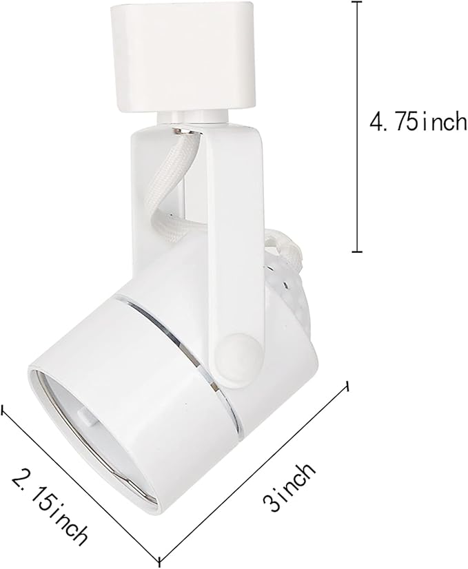 MR16 GU10 Halo Track Lighting Heads fixtures(no Bulb), ETL Listed,White,4Pack