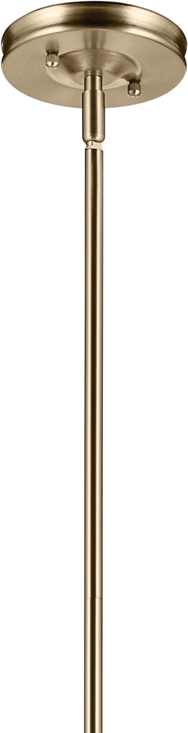 Kichler Laria Pendant Light, Clear Glass, Champagne Bronze | Traditional pendant light for kitchen islands and dining rooms (19.75" x 16"), 52775CPZCLR
