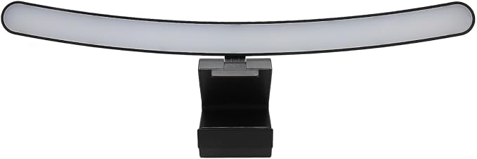 Cyrank Curved Monitor Light Bar, 3 Color Temperature LED Computer Desk Lamp Touch Control Monitor Lamp Type C Computer Light Clip on Keyboard Light