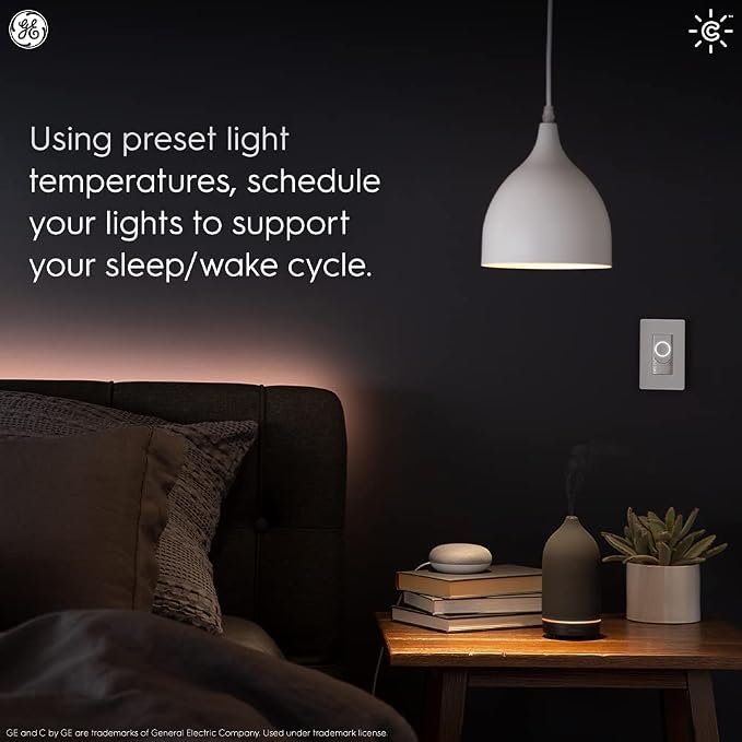 GE Lighting CYNC Smart Light Bulbs, Bluetooth Enabled, Tunable White, Alexa and Google Home Compatible, Cool and Warm White (2 Pack), Packaging May Vary