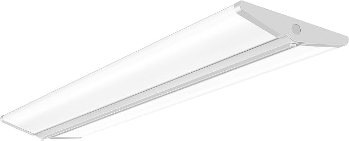 ANTLUX 72W 4FT LED Wraparound Office Light Ultra Slim, 8000 Lumens, LED Garage Lights Flush Mount, 4000K, No Glare, 4 Foot Wrap Shop Ceiling Lighting Fixtures, Fluorescent Light Replacement