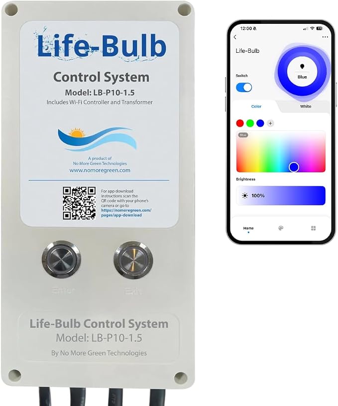 Smart Control System | Controls 1.5 Inch, 6 Inch, and 10 Inch 12V Lights (Sold Separately) | Works Phone App - iOS or Android | Lifetime Replacement Warranty