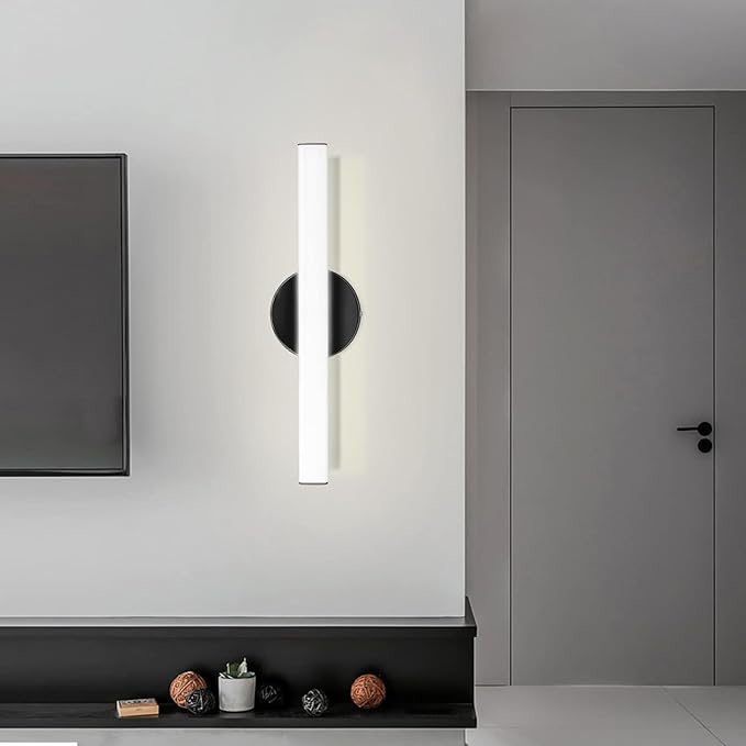 OOWOLF 2 Pack Bathroom Vanity Light, Adjustable Brightness 12W 17.3inch Bathroom Light Fixtures,1200LM Led Vanity Bar, 5000K Natural White, Wall Lamp for Mirror Kitchen Living Room Hallway Cabinet