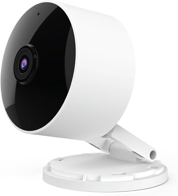 Feit Electric Indoor Security Camera, 2K WiFi Indoor Camera for Pets & Home Monitoring, AI Motion Detection, Plug-in Camera with Night Vision, Two-Way Audio, Local Storage, Works with Alexa & Google