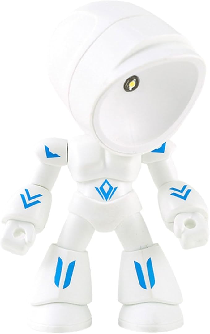 LED Mini Night Light,Adjustable Cute Cartoon Robot Companion Table Light,Bedside Reading Book Lamp for Bedroom,Office,Thanksgiving Gifts